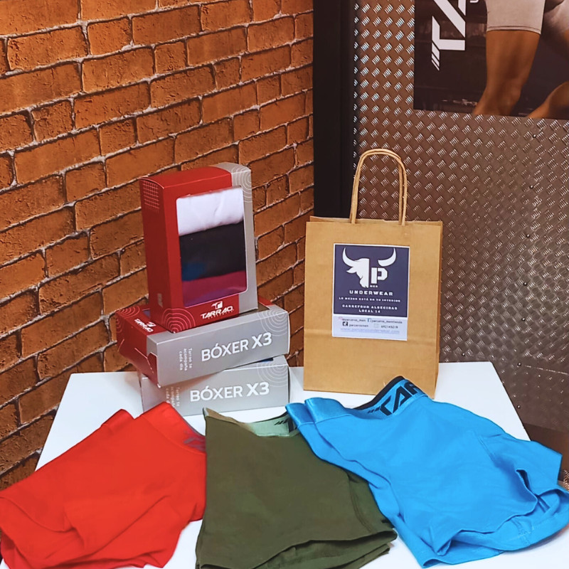 Bóxer Algodón Fondo Entero Largo - CAJA X3 -...